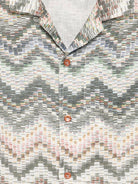 Camicia per bambino Missoni Kids beige con motivo all-over MY5P11 P0595 998 MISSONI KIDS 