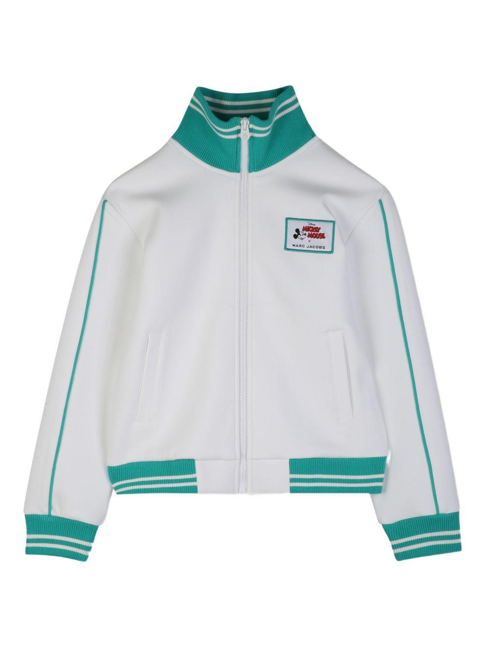Felpa per bambino The Marc Jacobs Kids x Mickey Mouse bianco con zip W60778 126 THE MARC JACOBS KIDS 