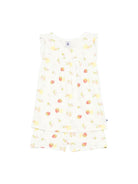 Pigiama per bambina Petit Bateau bianco con stampa fruttata A0F86 01 PETIT BATEAU 
