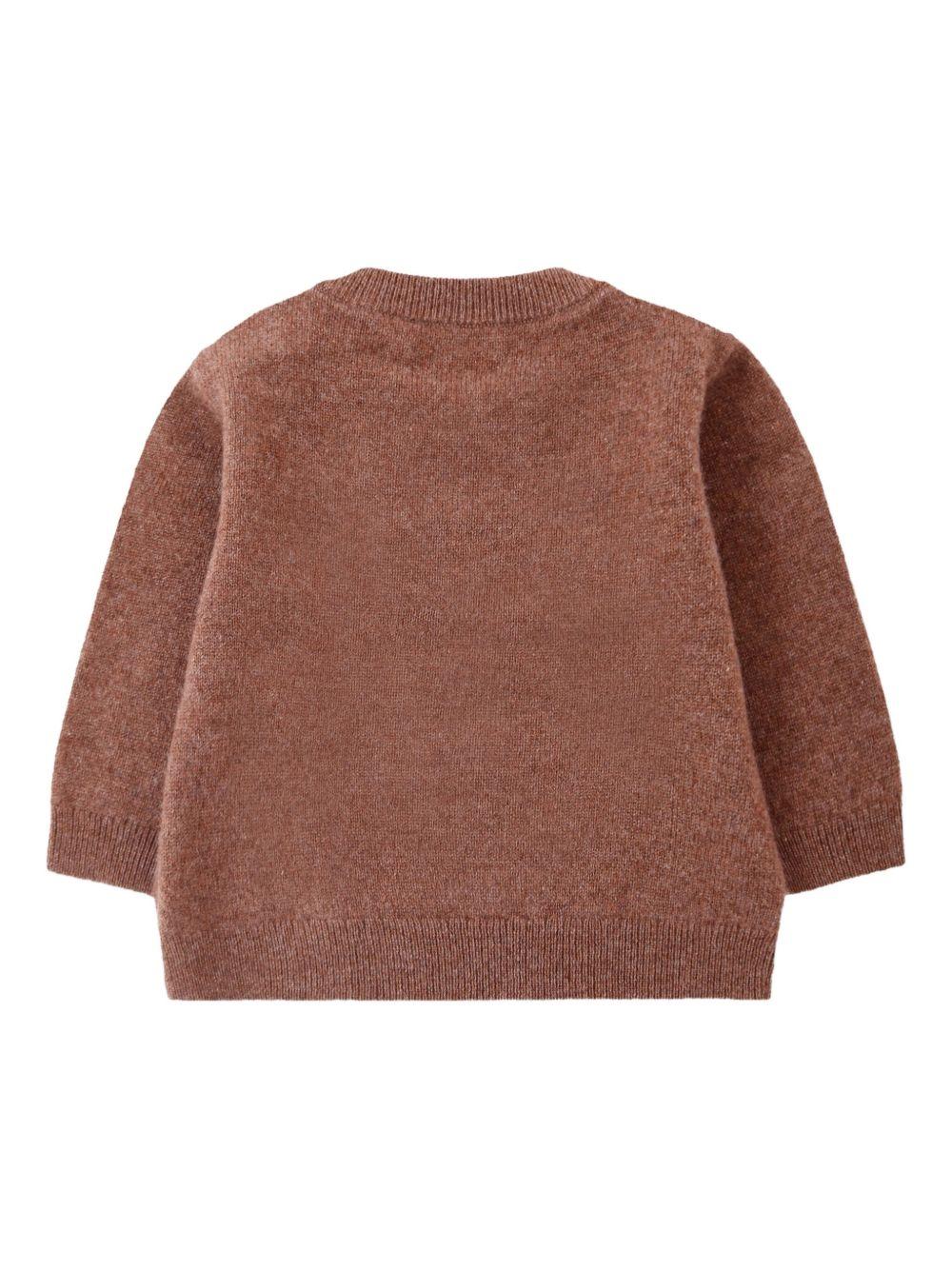 Maglione per neonati Bonpoint in cashmere con motivo ricamato W05YJUK00004 167 BONPOINT 