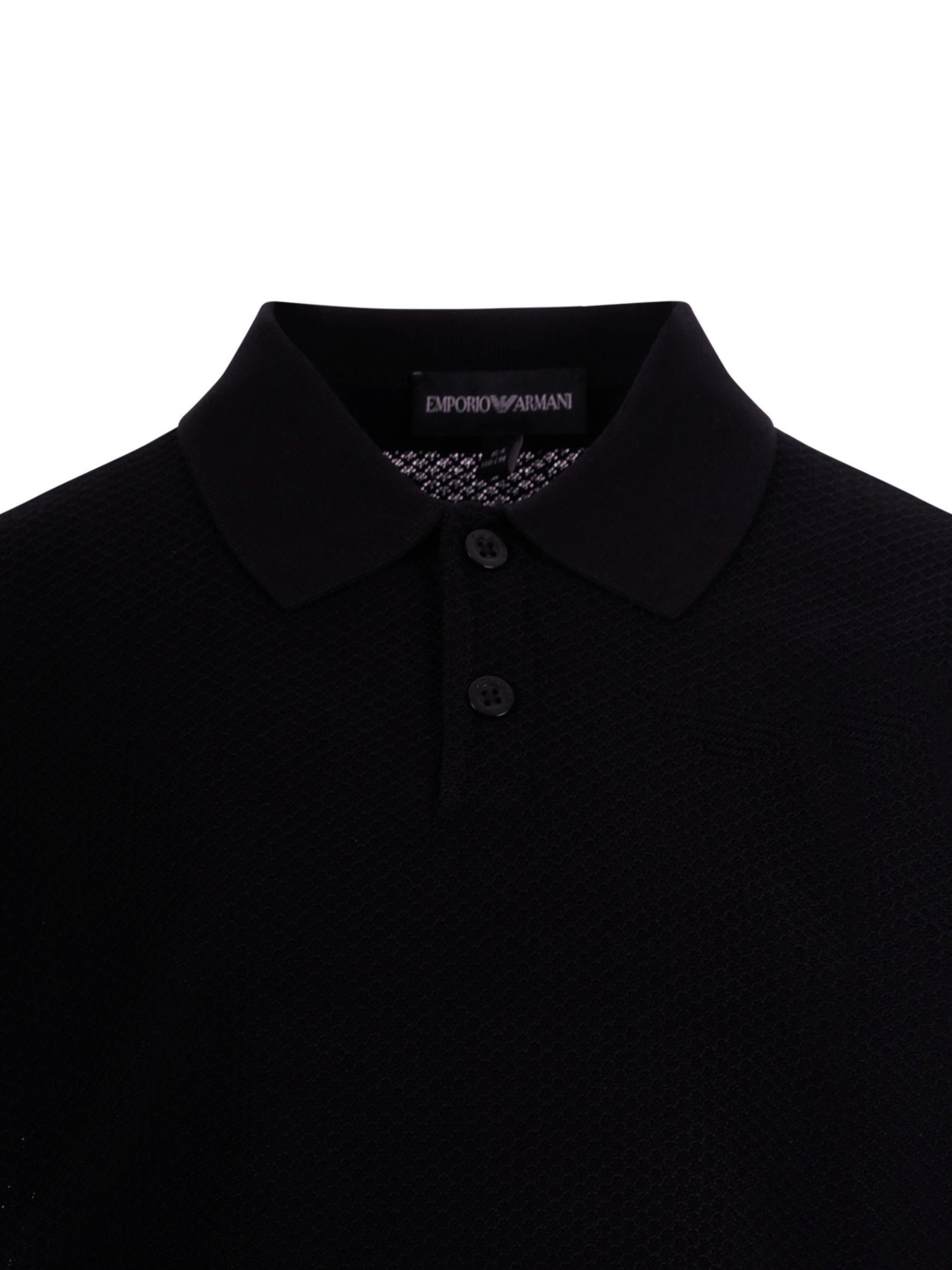 T-shirt per bambino Emporio Armani Kids blu con colletto stile polo EB001222 AF23412 UB118 EMPORIO ARMANI KIDS 