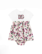 Abito per neonata Dolce & Gabbana Kids multicolore con stampa a fiori L2JD9H G7PHW S9000 DOLCE & GABBANA KIDS 