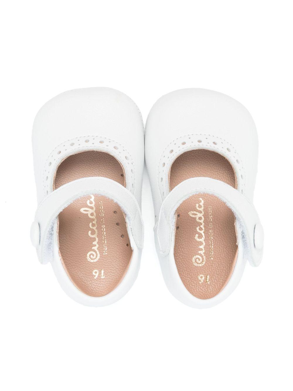 Scarpe primi passi per neonata Eli1957 bianco con soletta in pelle con logo 0350AL BLANCO Eli Kids 