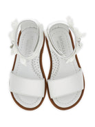 Sandali per bambina Monnalisa bianchi con decorazione fiocchi 8CG003 7707 0001 MONNALISA KIDS 