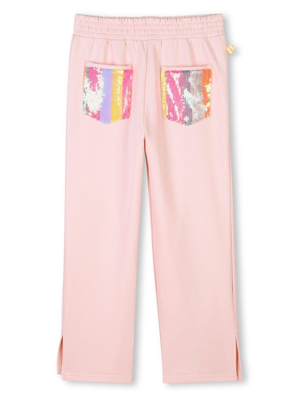 Pantaloni con paillettes per bambina Billieblush con mini targhetta con logo U21065 45X BILLIEBLUSH KIDS 