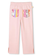 Pantaloni con paillettes per bambina Billieblush con mini targhetta con logo U21065 45X BILLIEBLUSH KIDS 