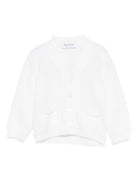 Cardigan per neonato Jesurum Baby bianco con due tasche applicate sul davanti 090150 VAR.90 JESURUM 