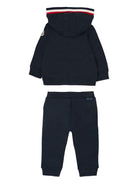 Tuta sportiva per neonato Moncler Enfant blu con cappuccio K29518M0000789AM3 778 MONCLER ENFANT 
