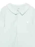 Tutina per neonati Petit Bateau Kids verde con colletto A0GAG 01 PETIT BATEAU KIDS 