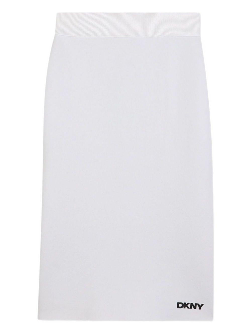 Gonna per bambina DKNY Kids nera con dettaglio logo D62486 M91 DKNY 
