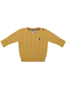 Maglione per neonato Polo Ralph Lauren Kids giallo con ricamo Polo Pony 320702674 500 Ralph Lauren kids 
