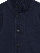 Maglione per bambino Stone Island Kids blu a collo alto L2S165100003S00M1 V0020 STONE ISLAND KIDS 