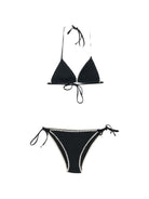 Bikini da donna MC2 Saint Barth nero con finiture all'uncinetto VIR0011 09075L MC2 ST. BARTH 