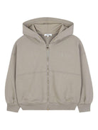 Felpa per bambina Chloé Kids grigia con zip e cappuccio C20637 63A CHLOE' KIDS 