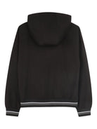 Felpa per bambini Dkny Kids nera con cappuccio e zip D62430 09B DKNY 