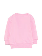 Felpa per neonata John Richmond Junior rosa con dettaglio logo RIP26036FE PINK BEGONIA JOHN RICHMOND KIDS 