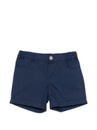Shorts per neonato Moschino Kids blu con vita elasticizzata MNQ00RLLA10 40016 MOSCHINO KIDS 