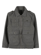 Giubbino per bambino Givenchy Kids grigio con quattro tasche frontali con patta H30950 A83 GIVENCHY KIDS 