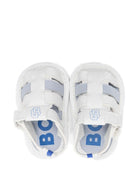 Sandali per neonato Boss Kids bianchi con stampa logo J52834 813 BOSS KIDS 