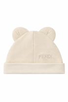 Set neonati Fendi Kids beige con ricamo FF BUK119 ST8 F19J5 FENDI KIDS 