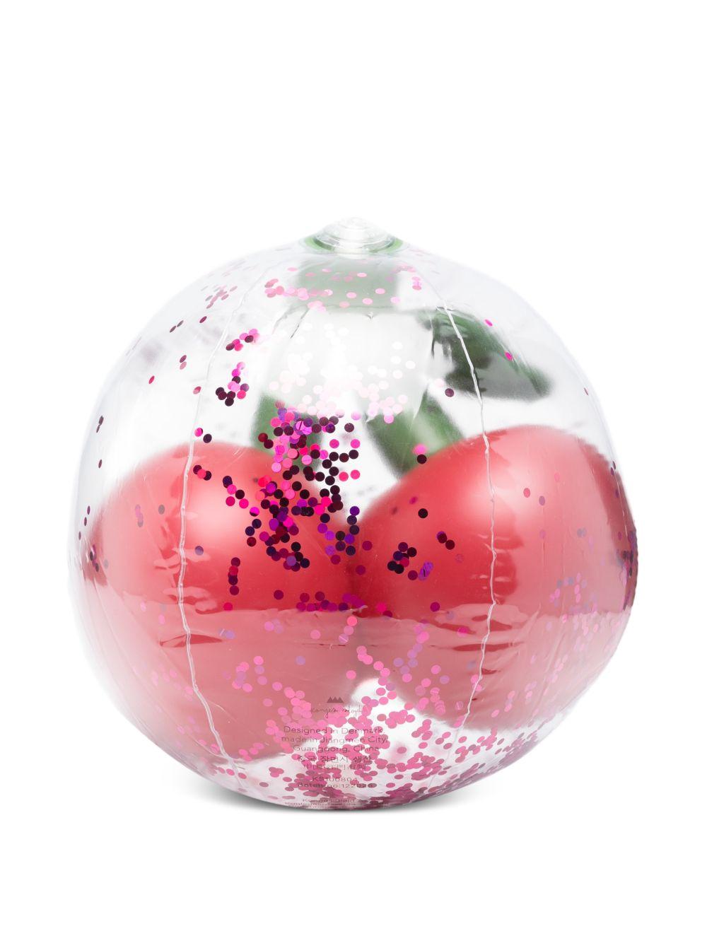 Pallone per bambina Konges Slojd rosso con dettaglio glitter KS100804 CHERRY KONGES SLOJD KIDS 