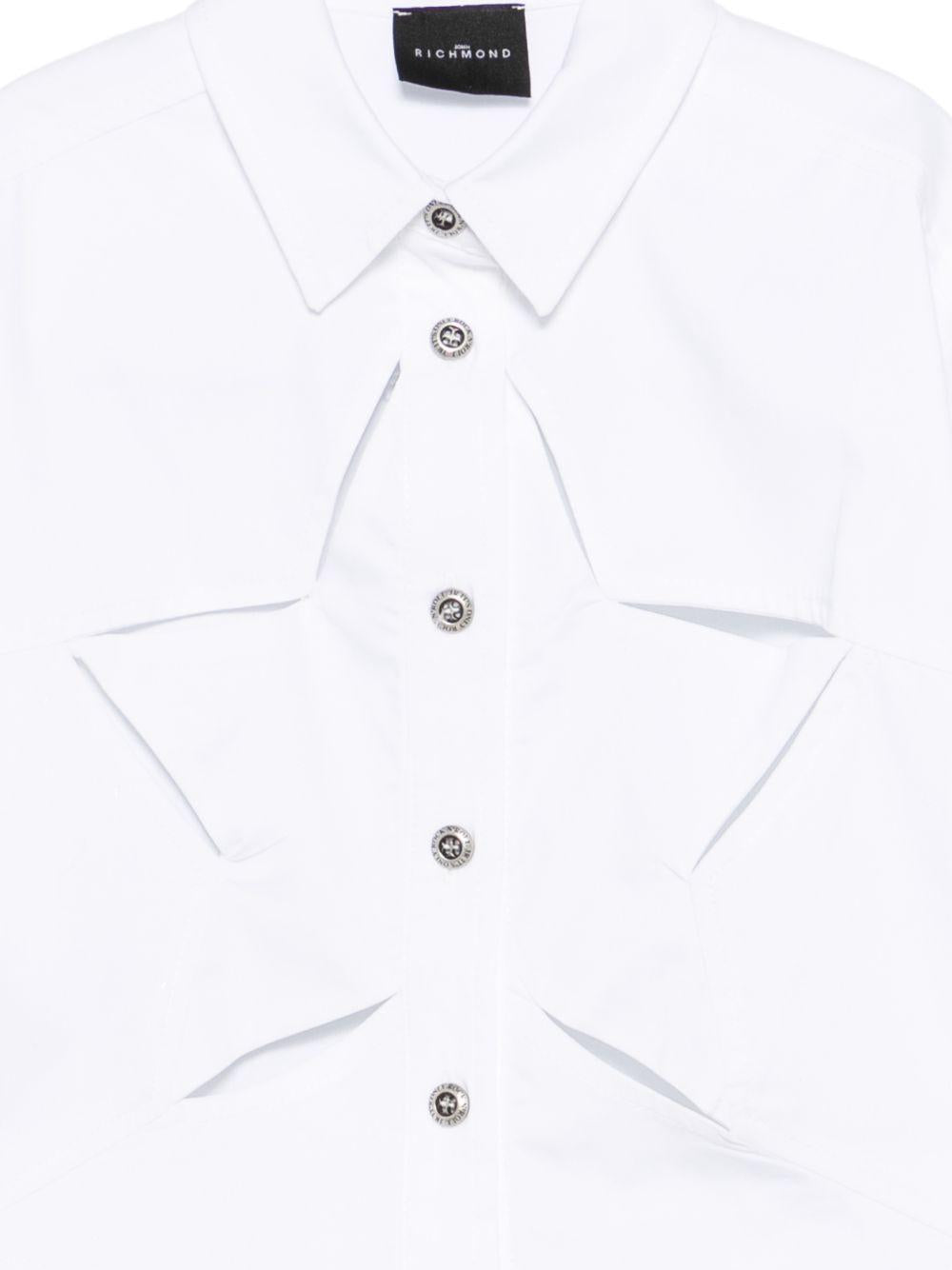 Camicia per bambina John Richmond Junior bianca con dettaglio stella RGP26101CA WHITE JOHN RICHMOND KIDS 