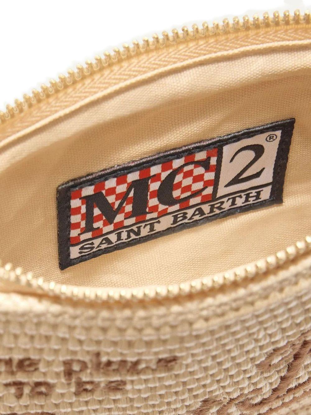 Borsa Parisienne MC2 Saint Barth beige con trama intrecciata PARM002 00368L MC2 ST. BARTH KIDS 