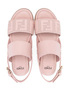 Sandali per bambina Fendi Kids rosa con logo JFR508 ARID F0UH3 FENDI KIDS 