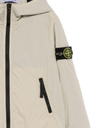 Giacca per bambino Stone Island Junior grigio con cappuccio L1S64100012S0203 V0095 STONE ISLAND KIDS 
