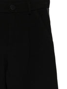 Pantaloni per bambina Douuod Kids nero con dettaglio a righe DX6P40 J0371 930 DOUUOD 