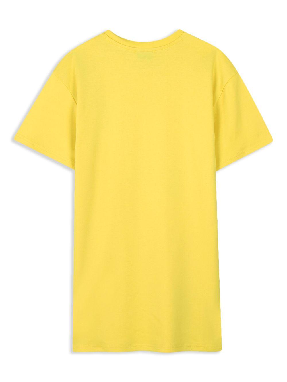 Abito per bambina Marc Jacobs Kids giallo con stampa grafica sul petto W60485 526 THE MARC JACOBS KIDS 