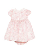 Abito per neonata Missoni Kids rosa con fiocco e motivo a zigzag MY1011 Q0113 504FU MISSONI KIDS 