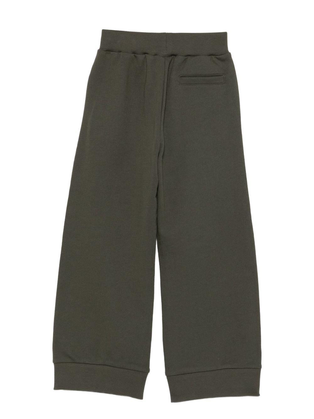 Pantaloni per bambino Balmain Kids verdi con logo BX6A80 Z3183 762 BALMAIN KIDS 