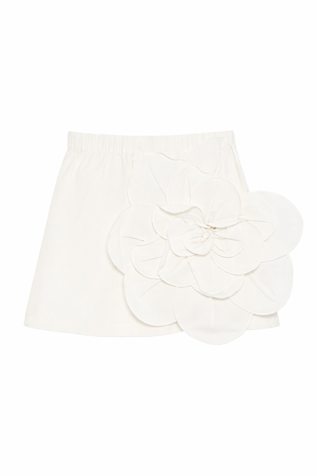 Gonna per bambina Douuod Kids bianca con dettaglio fiori DY7A71 P0589 101 DOUUOD KIDS 