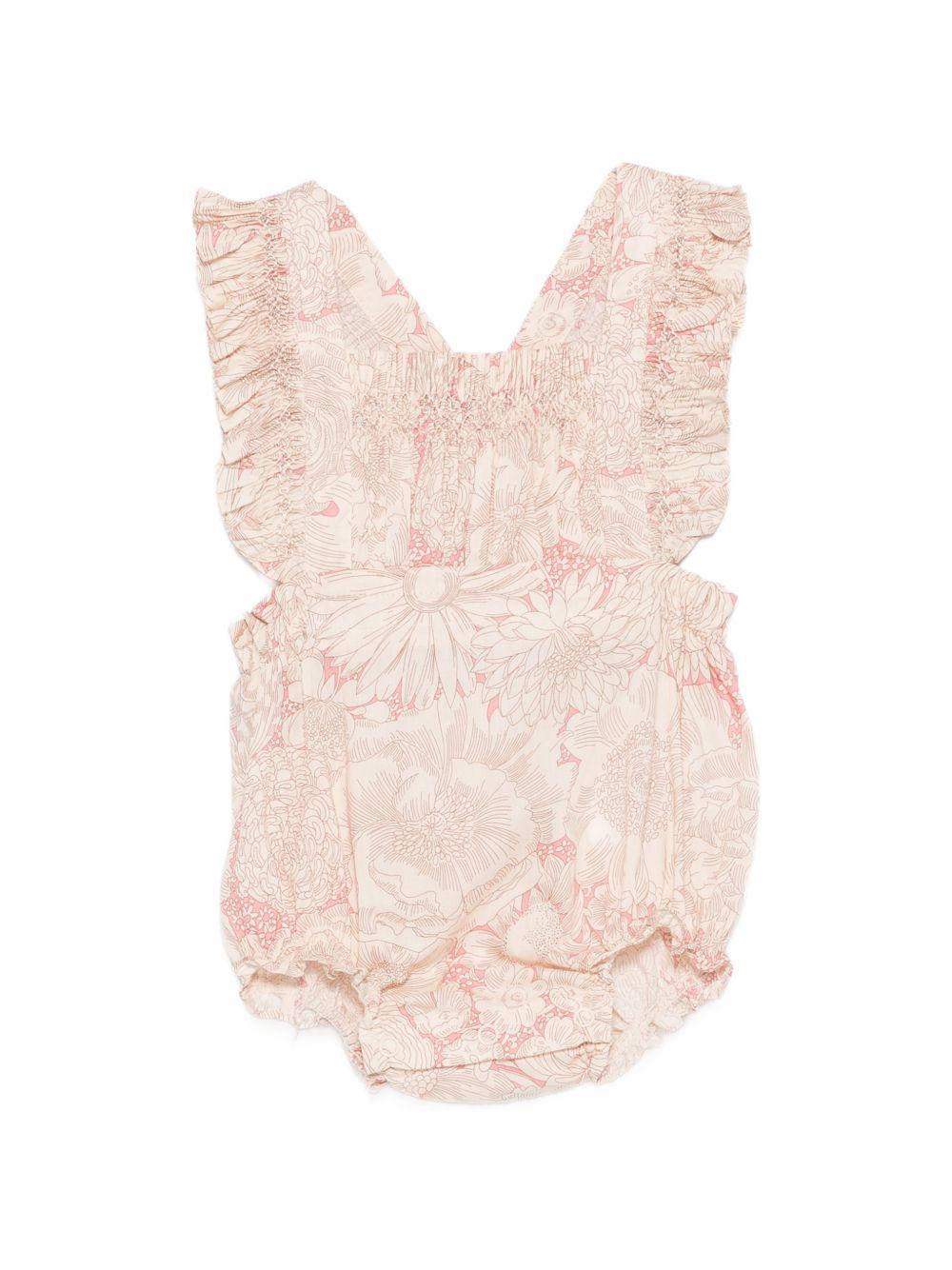 Tutina per neonata Bonpoint rosa con ruches S06NOVW00001 522 BONPOINT KIDS 