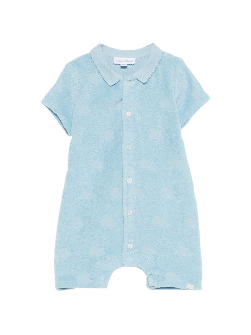 Tutina per neonato Tartine & Chocolat azzurra con colletto CC33060 48 TArtine & Chocolat KIDS 
