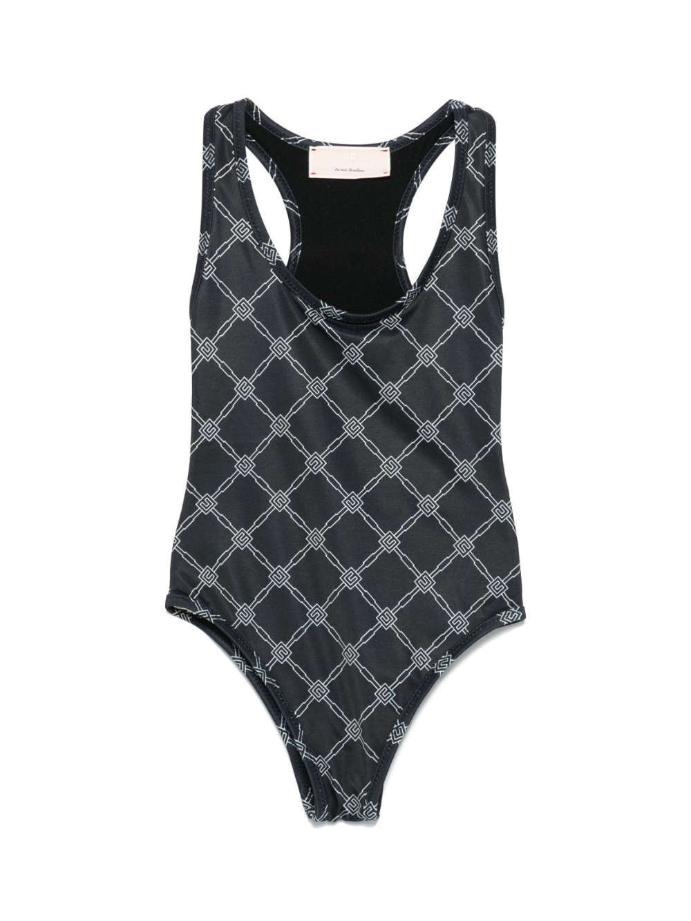 Costume da bagno con stampa per bambina Elisabetta Franchi La Mia Bambina nero con scollo rotondo EFSW022CTV046 D565 ElISABETTA FRANCHI 