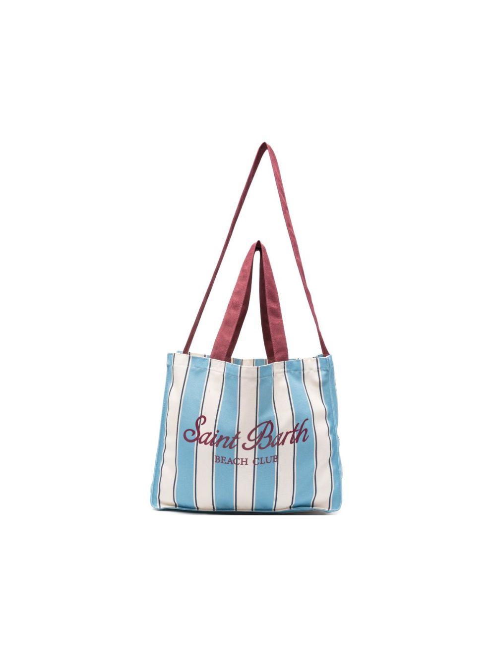 Borsa tote Essential Bag N MC2 Saint Barth multicolore con motivo a righe EBAGN007 07578L MC2 ST. BARTH KIDS 