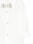 Set camicia con salopette per neonato Colorichiari bianco a righe (3 pezzi)<BR/><BR/> MN308410 4878 35 COLORICHIARI KIDS 