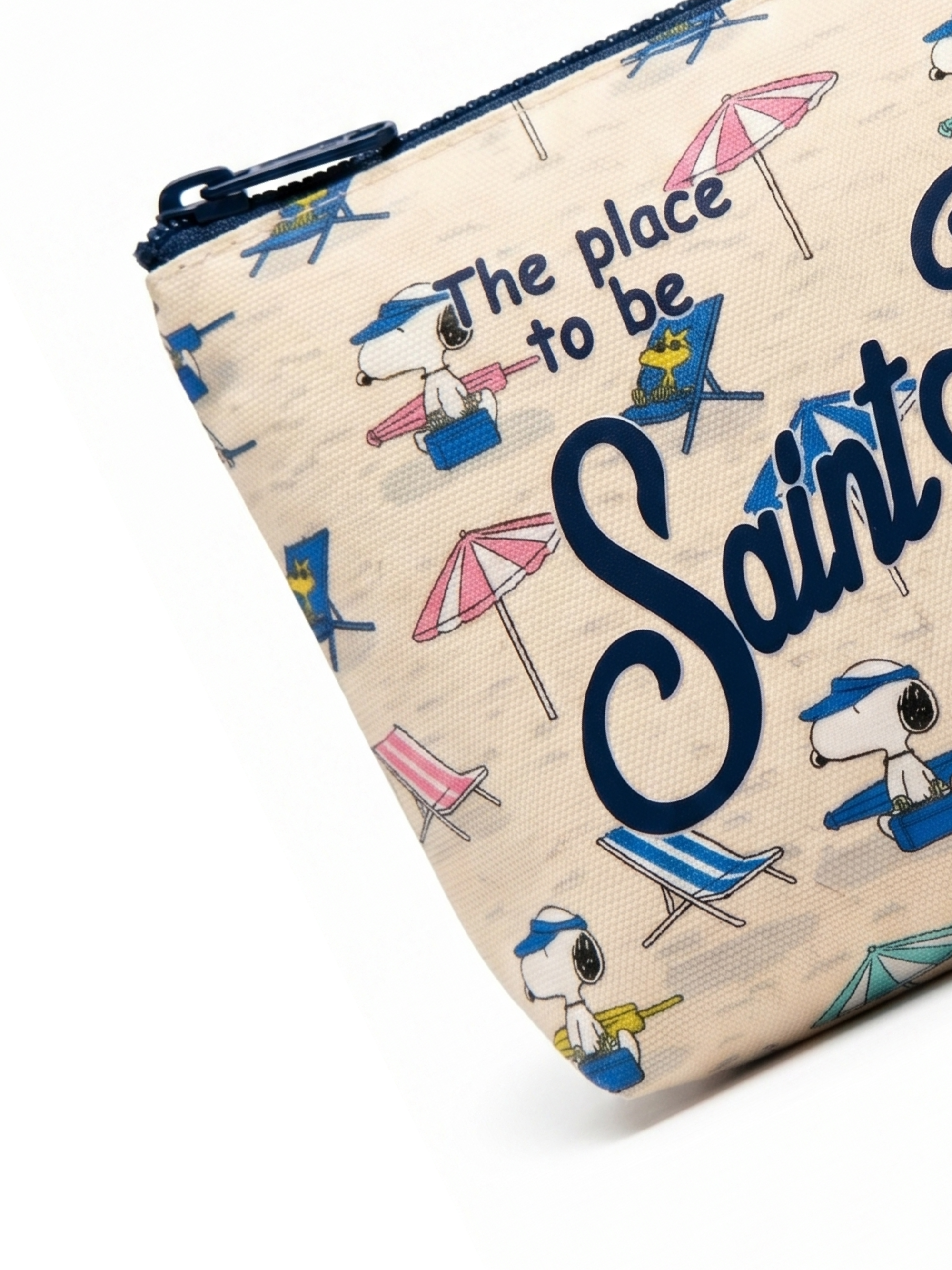 Pochette Aline MC2 Saint Barth x Peanuts beige con stampa grafica all-over ALIN001 00592L MC2 ST. BARTH KIDS 
