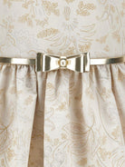 Abito per bambina Monnalisa beige con stampa a fiori all-over 71G920RM 7676 0170 MONNALISA KIDS 