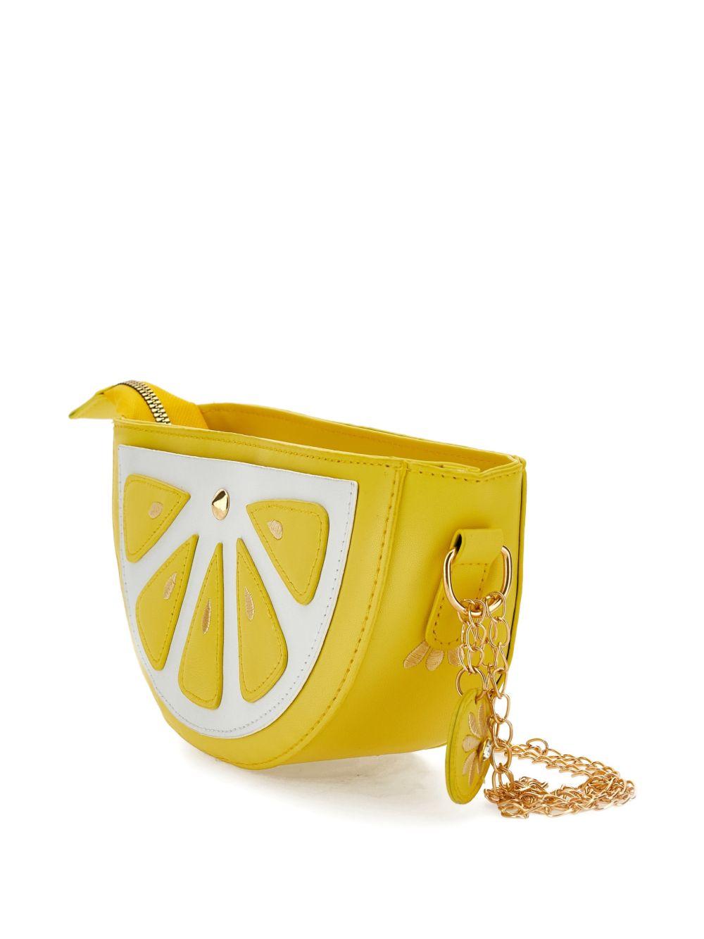 Borsa a tracolla per bambina Monnalisa gialla a forma di limone 19G013 7070 0014 MONNALISA KIDS 
