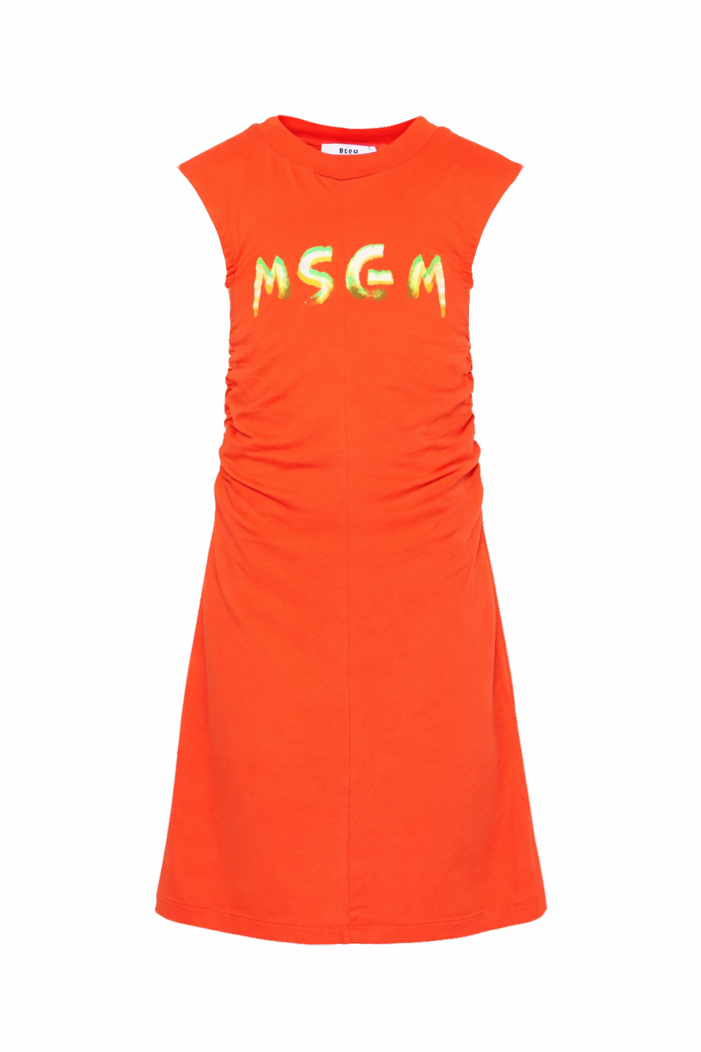 Abito per bambina MSGM Kids arancione con ruches S6MSJGDR064 MS074 MSGM KIDS 