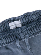 Shorts per bambino Bobo Choses blu con logo ricamato sul davanti B126AC059 411 BOBO CHOSES KIDS 