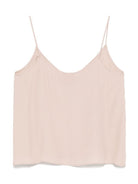 Canotta per donna Merci beige in georgette con scollo a V T148U SAND MERCI 