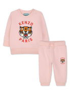 Tuta sportiva per neonata Kenzo Kids rosa con stampa Tiger K60935 45Z KENZO KIDS 