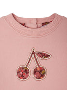 Felpa per neonata Bonpoint Dahlia rosa con motivo ciliegie W05XSWK00004 122 BONPOINT 