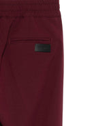 Pantaloni per bambini MSGM Kids bordeaux con elastico in vita e orli svasati F5MSJUPA054 MS045 MSGM KIDS 