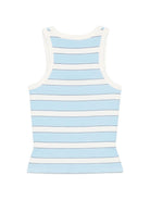 Canotta da donna MC2 Saint Barth azzurra con motivo a righe AAD001 02676L MC2 ST. BARTH 