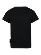 T-shirt per bambino John Richmond Junior nera con logo RBA25010TS BLACK JOHN RICHMOND JUNIOR 